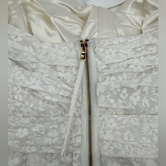 Marc by Marc Jacobs Floral Cotton Strapless Dress with Ruched Bodice - Size 10 - Picture 9 of 12